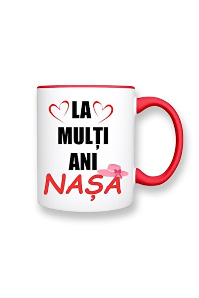 OEM Cană personalizată cu mesajul: „La mulți ani, nașă”, Betaprint, motivul 1...