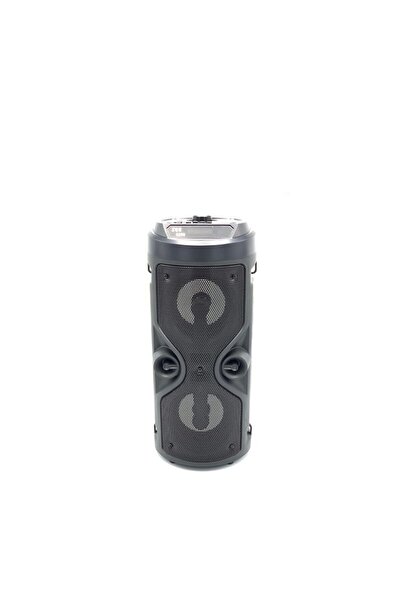 MUSIC Portable audio speaker with Bluetooth connectivity, LED lights on woofers, shoulder strap