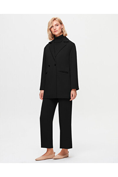 MISS DALIDA T25K-8009 Çelik Örgü Blazer Ceket BLACK