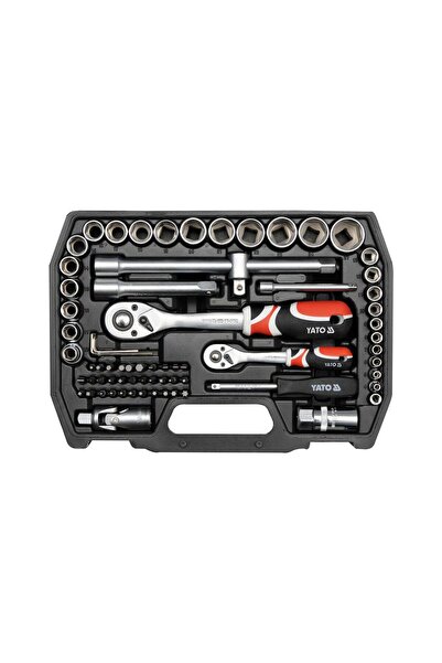 yato Trusă tubulare și biți 1/2" 1/4" 72 BUC YT-38782