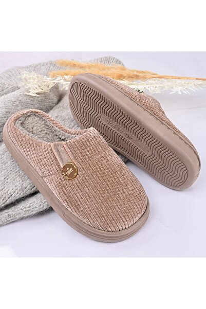 Tmall Papuci bărbătești, cu blană, PB2021, maro