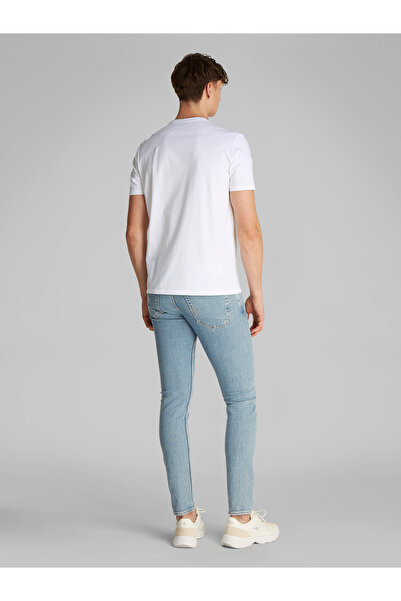 Calvin Klein Men Brilliant White Hero Monologo Printed Crew Neck T-Shirt