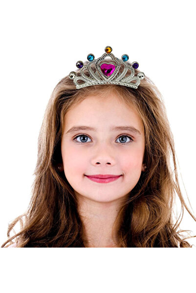 Mustran Silver Color Scalloped Model Princess Queen Crown 1 No 12X7 cm