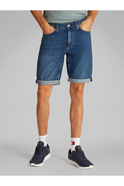 Calvin Klein Men Denim Dark Denim Slim Shorts