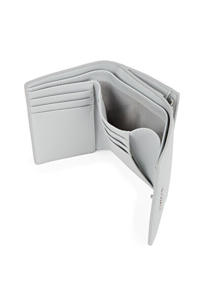 Calvin Klein Women Mirage Gray Small Trifold Wallet