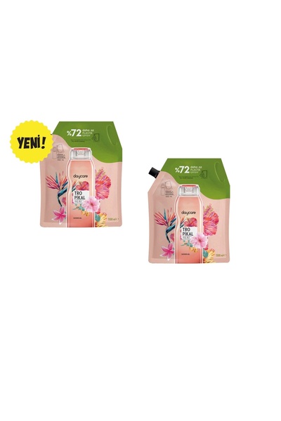 Daycare Tropikal Duş Jeli Yedek Dolum Paketi 2x1500 ml (3000 ml Toplam Hacim)