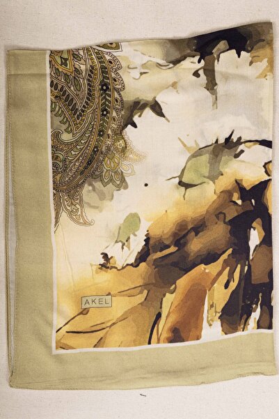 Akel Patterned Cotton Silk Shawl Pattern-1