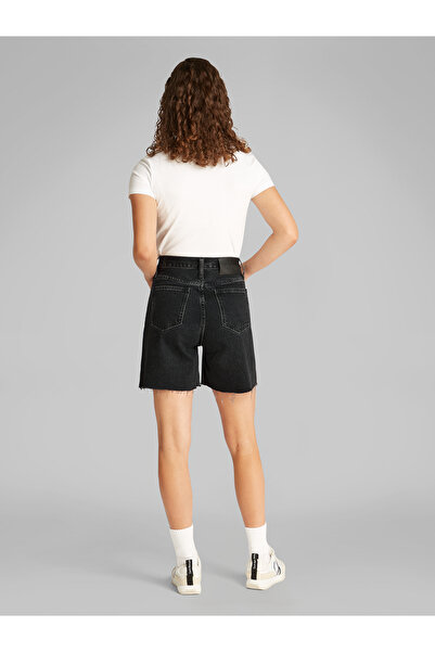 Calvin Klein Women Denim Black Bermuda Shorts