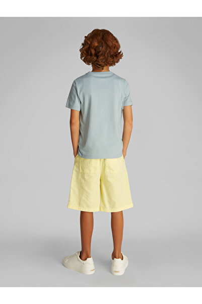 Calvin Klein Boys Green Surf Monogram Printed Short Sleeves T-Shirt