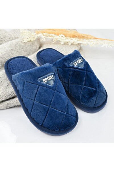 Tmall Papuci bărbătești cu blană, PB2022, albaștri