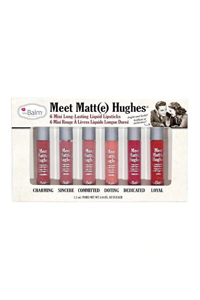 the balm theBalm Meet Matt(e) Hughes Set of 6 Mini Long-Lasting Liquid Lipsti...