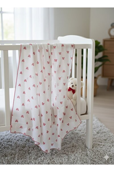 Jasminya غطاء متعدد الأغراض قابل للتنفس للأطفال بنمط ميكي مصنوع من قطن الموسل...