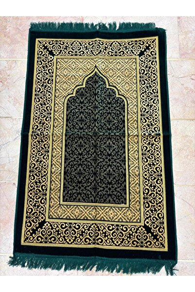 GÜRLEK TEKSTİL سجادة صلاة مخملية فاخرة - سجادة صلاة دودي جورليك