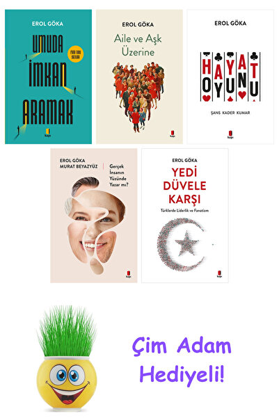 Kapı Yayınları مجموعة إيرول غوكا المكونة من 5 كتب + هدية رجل العشب