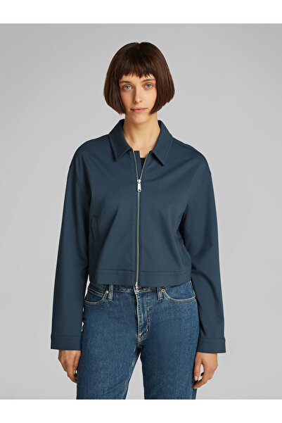 Calvin Klein Women India Ink MILANO Zip-Through Shacket