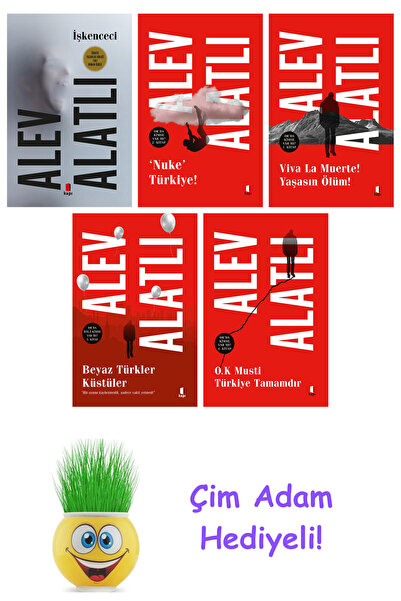 Kapı Yayınları Alev Alatlı 5 Kitap Seti + Çim Adam Hediye