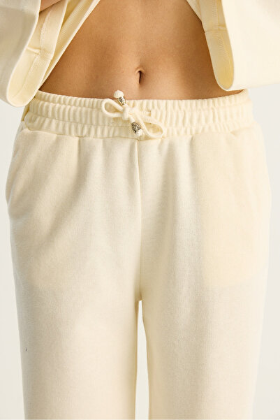 Bianco Lucci Women's Tie Detail Kimono High Waist Loose Pants Thessaloniki Set 7028 60283640