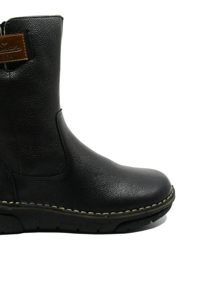 Rieker Comfortable women's ankle boots, black, made of grained leather RIK 73350-00