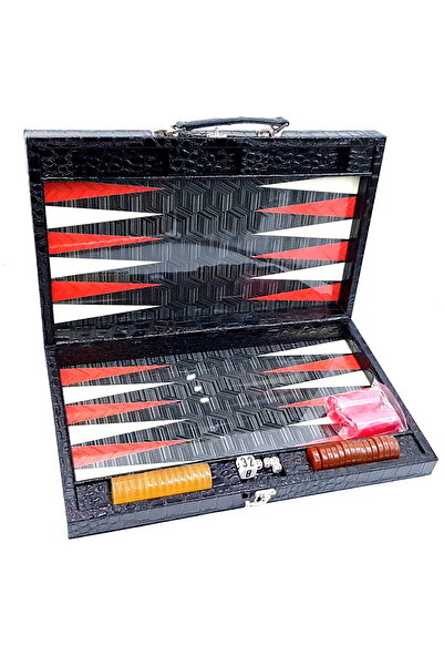 DavidaHome Joc de table cu zaruri, elegant, piele