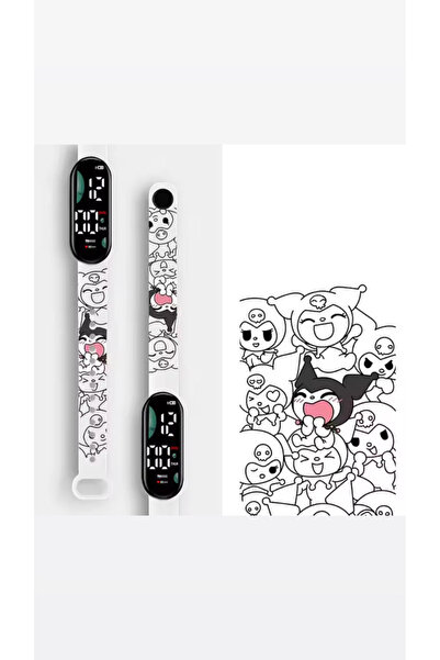 synshop Kuromi Digital Led Children's and Adult Waterproof Wristwatch