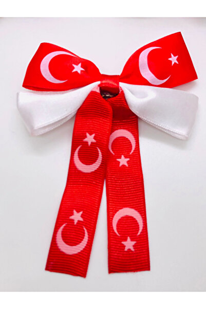 İnDerin Flag Hair Clip Red-White Eid Hair Clip