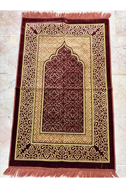 GÜRLEK TEKSTİL سجادة صلاة مخملية فاخرة - سجادة صلاة دودي جورليك