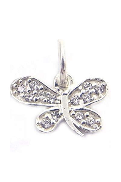 Bibilel Μενταγιόν από ασήμι 925 με πεταλούδα και πέτρες