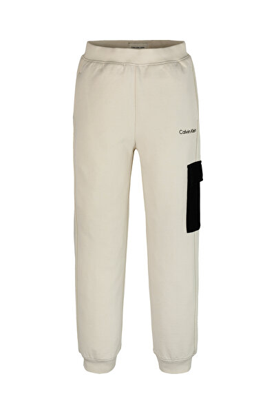 Calvin Klein Boys Turtledove Color Block Cargo Joggers