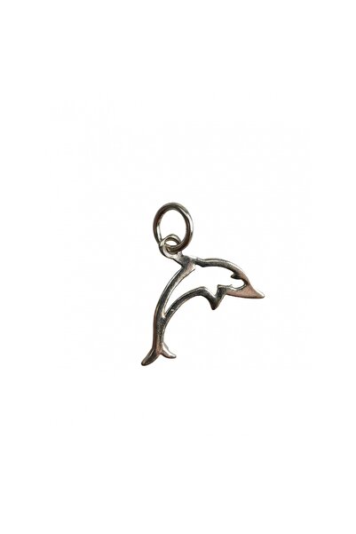 Bibilel Ασημένιο μενταγιόν 925 με περίγραμμα δελφινιού