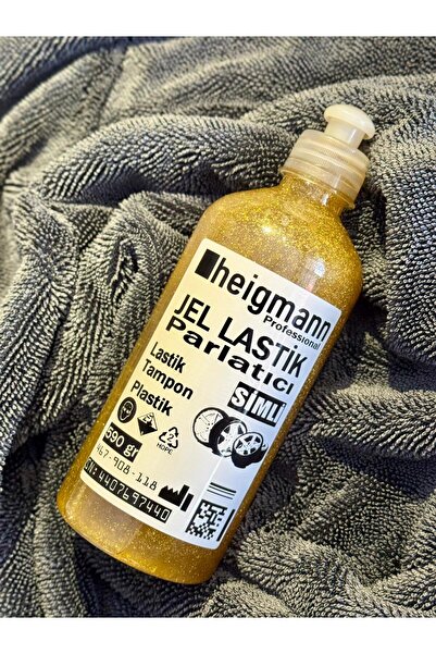 HEİGMANN Gold Simli Jel Konsantre Lastik Tampon Plastik Parlatıcı 500 ml (530 gr)
