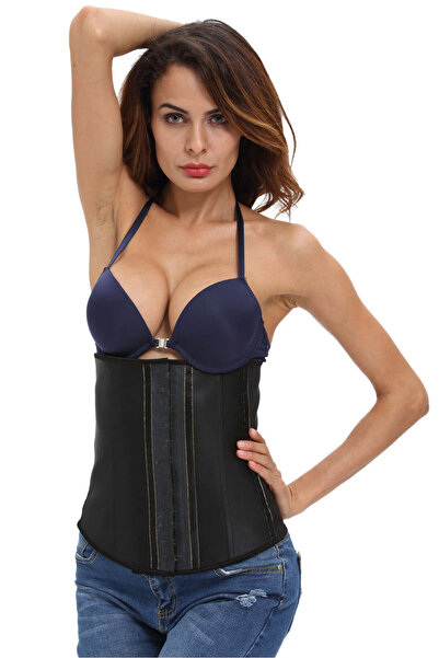 WildFashion Latex corset with multiple closures B520-1