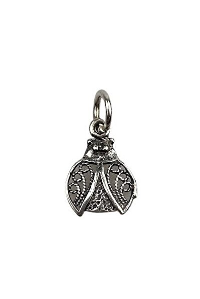 Bibilel Ασημένιο μενταγιόν 925, φιλιγκράν με σκαράμπειο