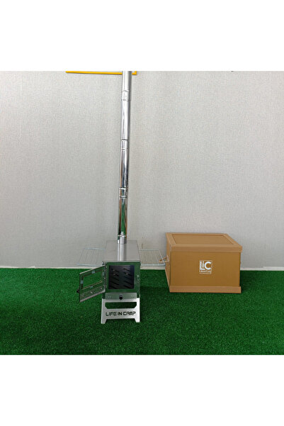 Lic LifeInCamp LIC Krom Lüks Çadır Sobası – Taşıma Kutulu, Kurutmalıklı, Baca Setli | Kamp, Karavan, Bağ–Bahçe