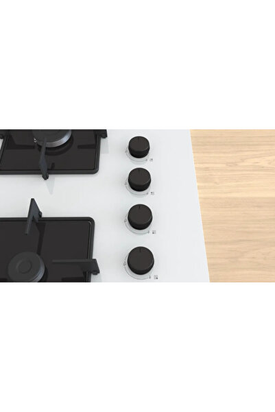 Profilo OE37P2P10D Beyaz Cam 67 Cm Ankastre Ocak