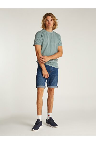Calvin Klein Men Denim Dark Denim Slim Shorts