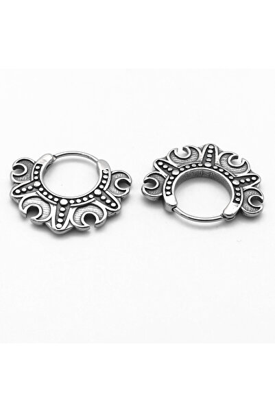 Viking Vintage Design Unisex 316L Stainless & Tarnish-Free Steel Earrings Pair