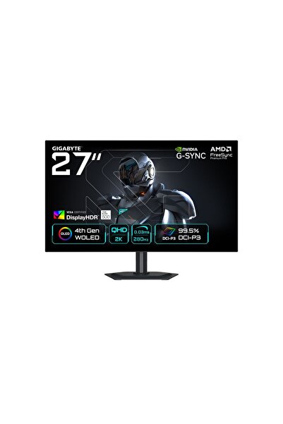 Gigabyte MO27Q28G WOLED 2K QHD 280Hz 0.03Ms, FreeSync Premium Pro,G-SYNC Comp...