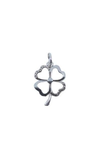 Flippy Μενταγιόν με περίγραμμα τριφυλλιού από ασήμι 925