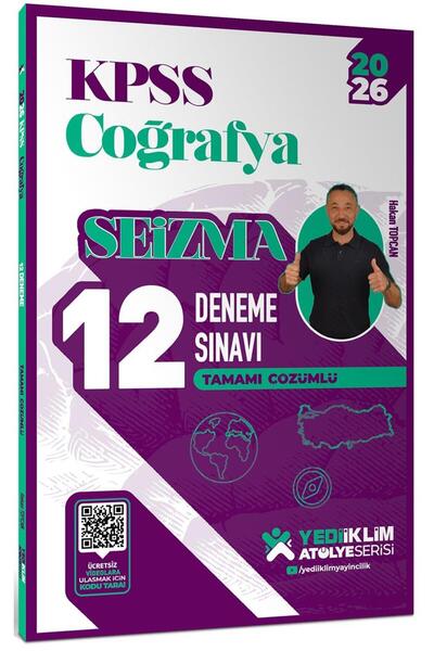 Yediiklim Yayınları Yediiklim 2026 KPSS Atölye Serisi Coğrafya Seizma Tamamı ...