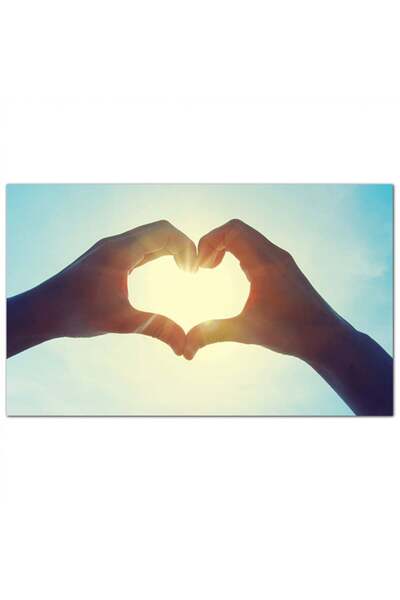 Generic لوحة كانفس أيادي الحب - 1558