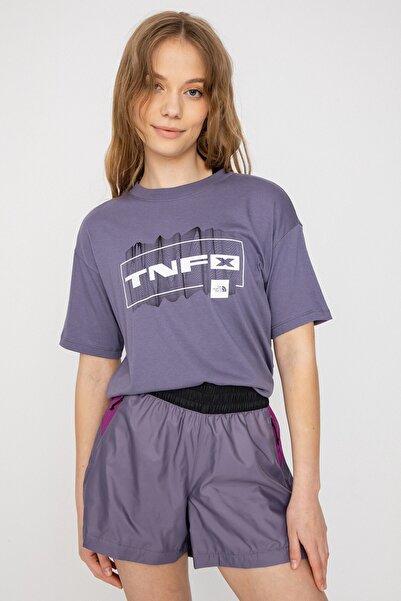 THE NORTH FACE Coordinates Tee Purple Shortsleeves Women's Short T-Shirt Purple