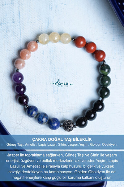 Deniz Doğal Taş سوار من الأحجار الطبيعية المعتمدة للشاكرا