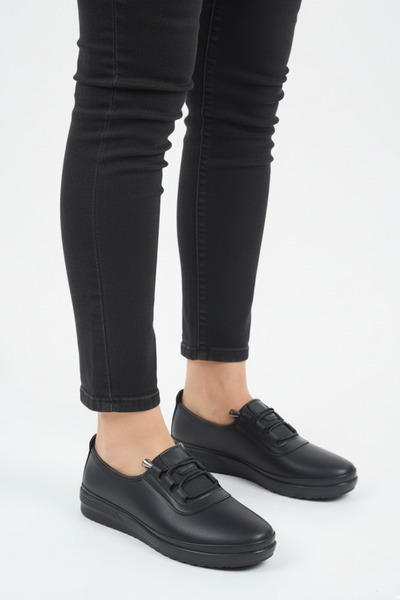 Tomato Bags Women's Orthopedic Non-Slip Sole Elastic Lace-Up Four-Season Casual Shoes