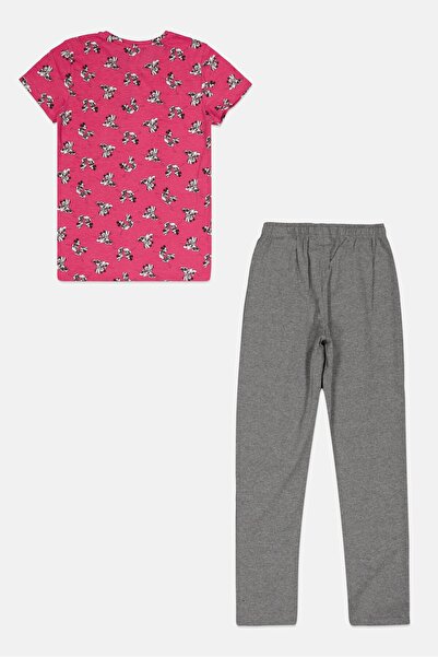 Zivame Rosaline x Kids Girl 2Pcs Mickey Mouse Print Pyjama Set, Multicolor