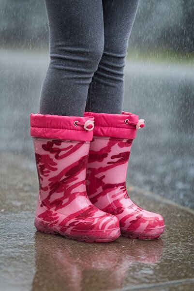 minibonito Унісекс дитячі дощові чоботи з камуфляжним візерунком