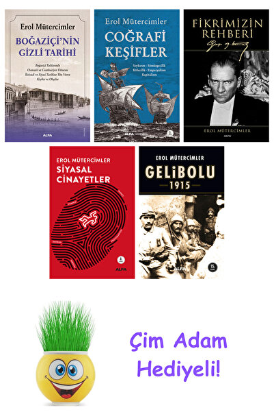 Alfa Yayınları Erol Mütercimler 5 Kitap Seti + Çim Adam Hediye