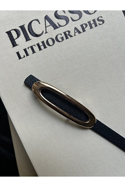 LİA KEMER Blaze Imported Gold Buckle Model Women's Belt Waist Belt Coat Belt Dress Belt Trouser Belt