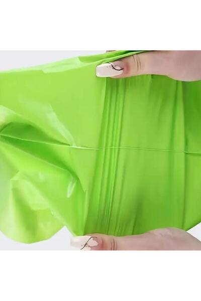 iğne izi Kargo Poşeti, E ticaret Poşeti, Paketleme Poşeti, Cepsiz Kargo Poşeti, Yeşil 25x35 (100 Adet)