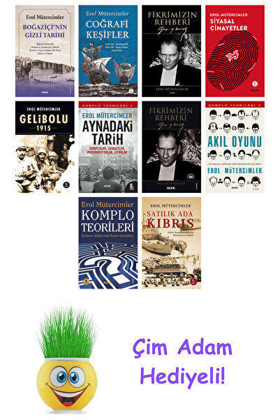 Alfa Yayınları Erol Mütercimler 10 Kitap Seti + Çim Adam Hediye