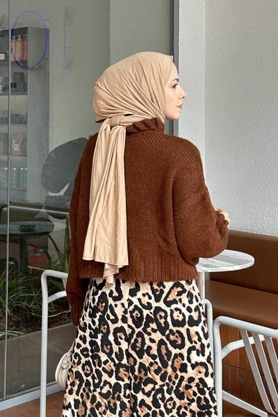 lamelif Πουλόβερ Crop Cinnamon